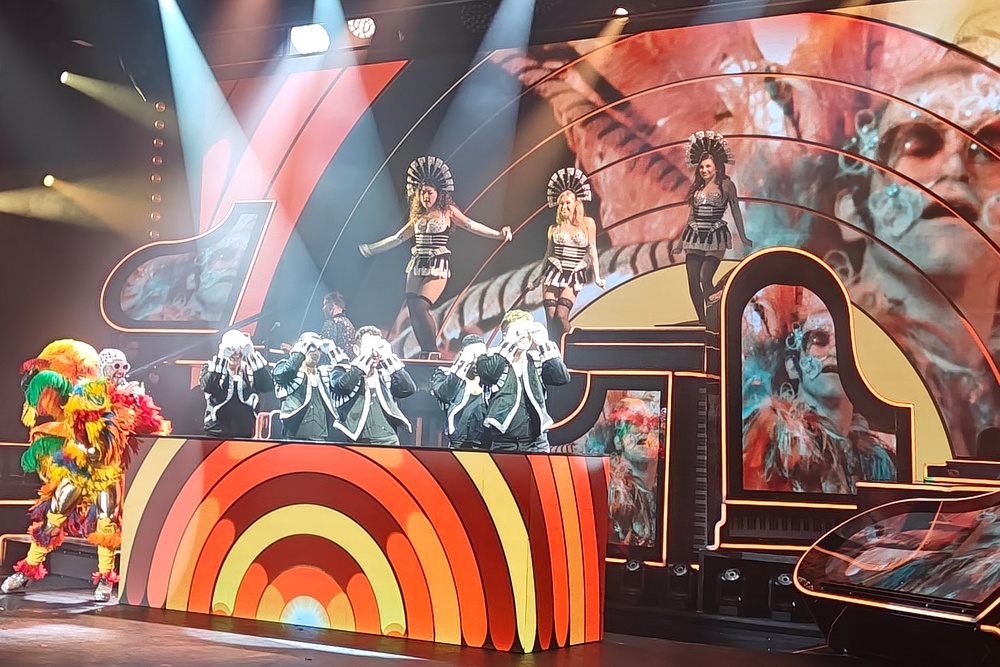 The Elton John show aboard Norwegian Luna features many of the star's famous stage outfits (Marc Shoffman)