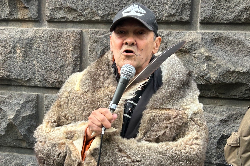Robbie Thorpe speaks outside Victoria's Supreme Court of Appeal (AP)