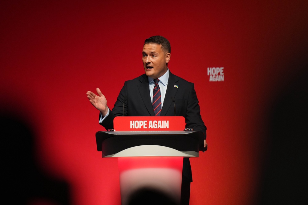 Defence Secretary Wes Streeting speaking at the Labour conference (Annabel Lee-Ellis/PA) (PA Wire)