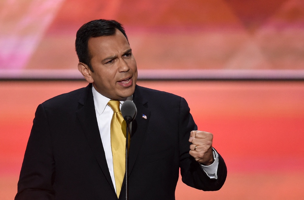 Kentucky State Senator Ralph Alvarado, Jr., speaks on the third day of the Republican National Convention in Cleveland, Ohio, on July 20, 2016. (AFP/Getty)