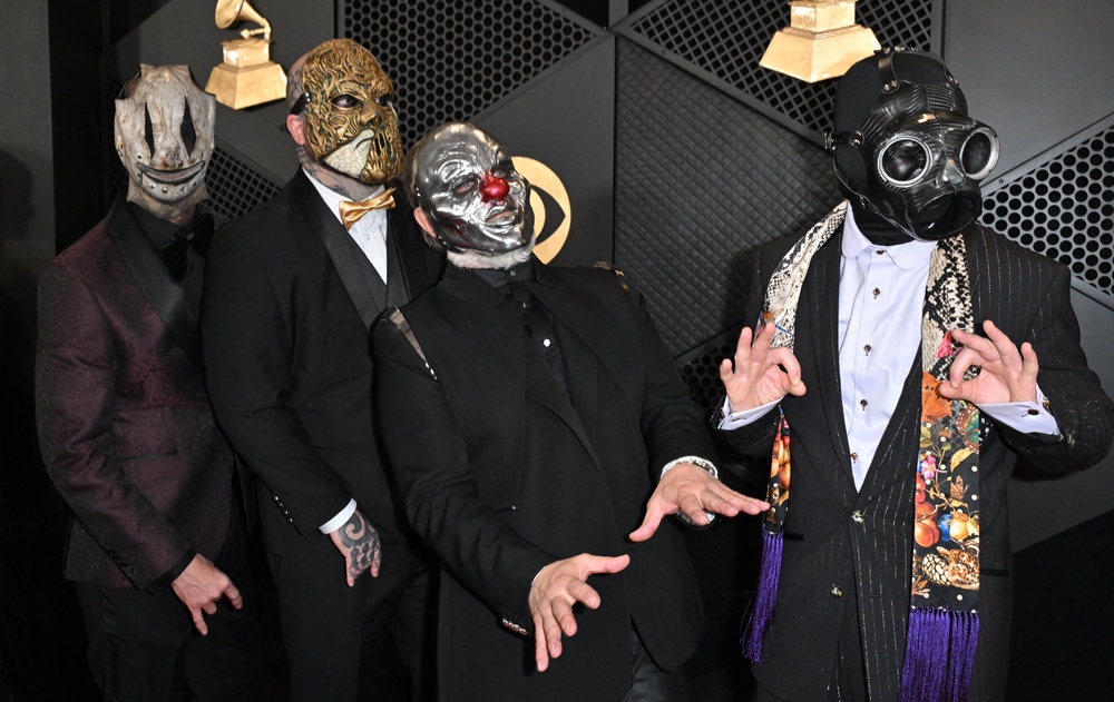 Heavy metal band Slipknot is going on a stadium tour in 2027 (AFP/Getty)