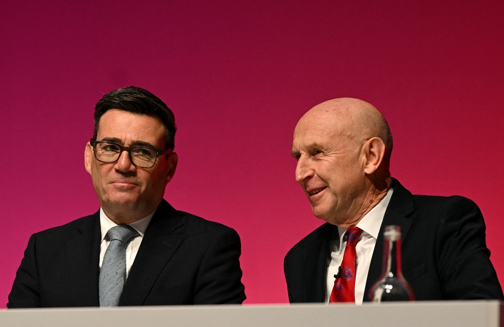 Mr Burnham is expected to address the triple lock in his keynote on Tuesday (AFP/Getty)