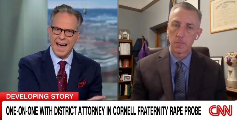 CNN host Jake Tapper ripped into Tompkins County District Attorney Matthew Van Houten over his handling of the case during an interview this week (CNN)