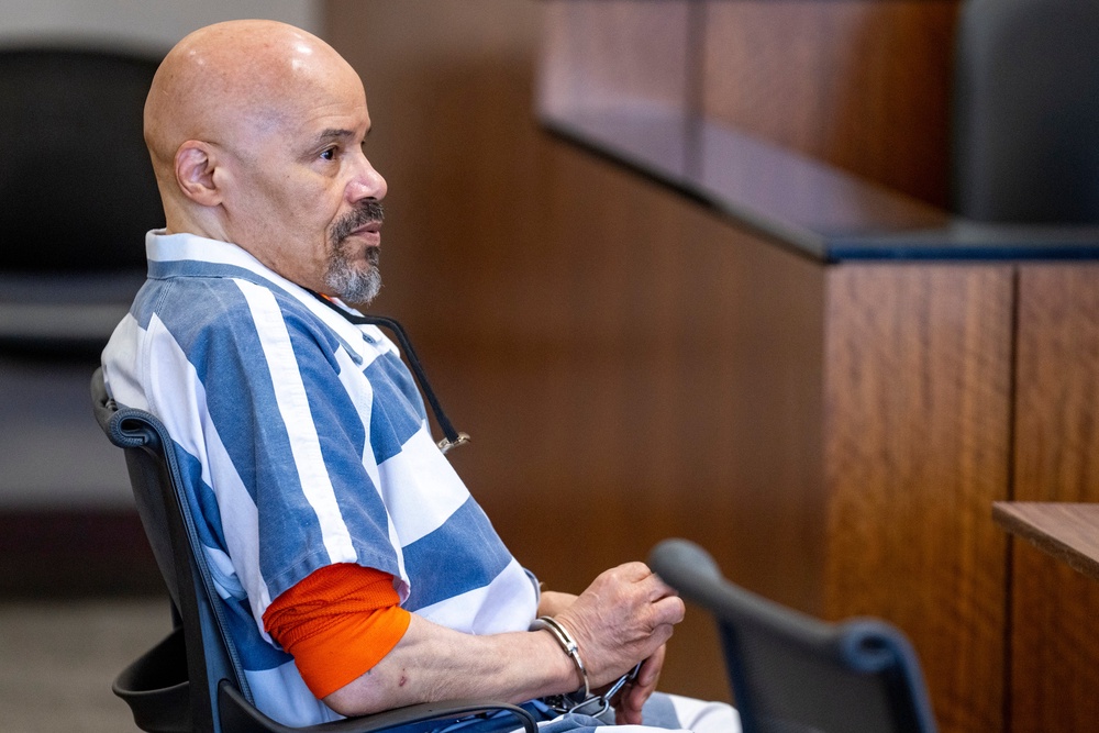 Former death row inmate Douglas Stewart Carter appears in 4th District Court in Provo, Utah, for a bond hearing on Monday, Sept. 28, 2026. (Rick Egan/The Salt Lake Tribune via AP, Pool) (Copyright 2026 The Salt Lake Tribune. All rights reserved)