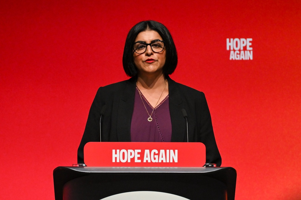Shabana Mahmood addressed delegates at the Labour party conference on Monday (Getty)