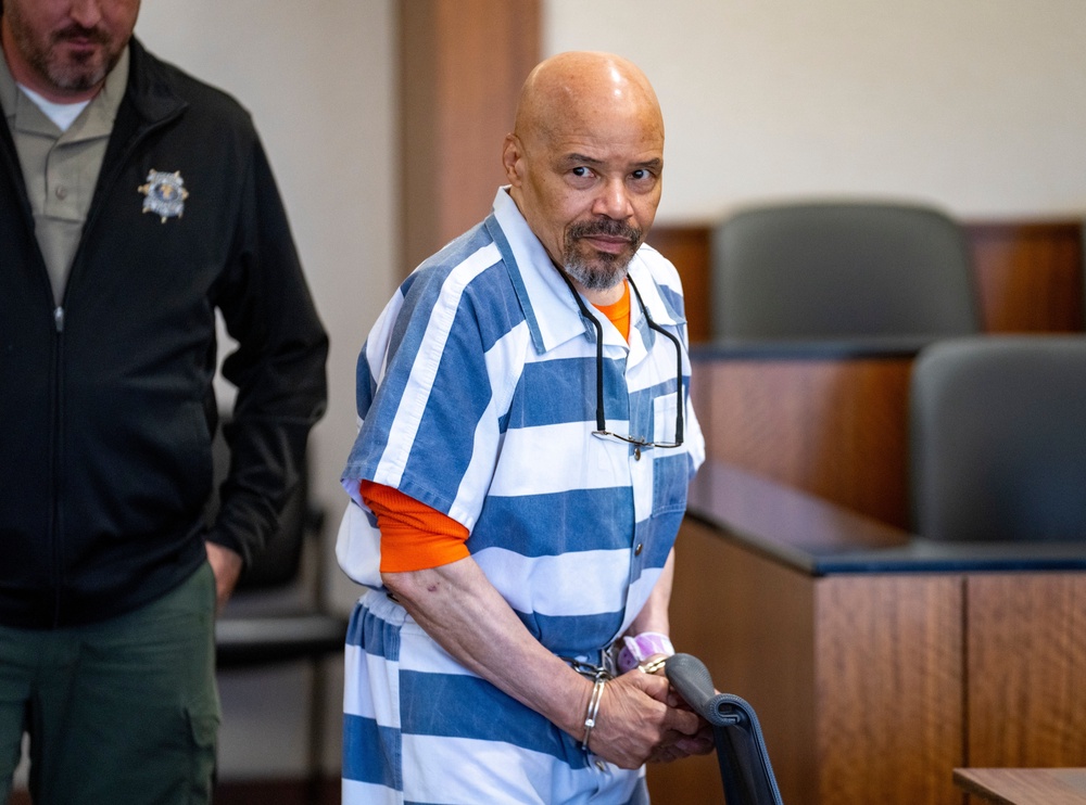 Former death row inmate Douglas Stewart Carter appears in 4th District Court in Provo, Utah, for a bond hearing on Monday, Sept. 28, 2026. (Rick Egan/The Salt Lake Tribune via AP, Pool) (AP)