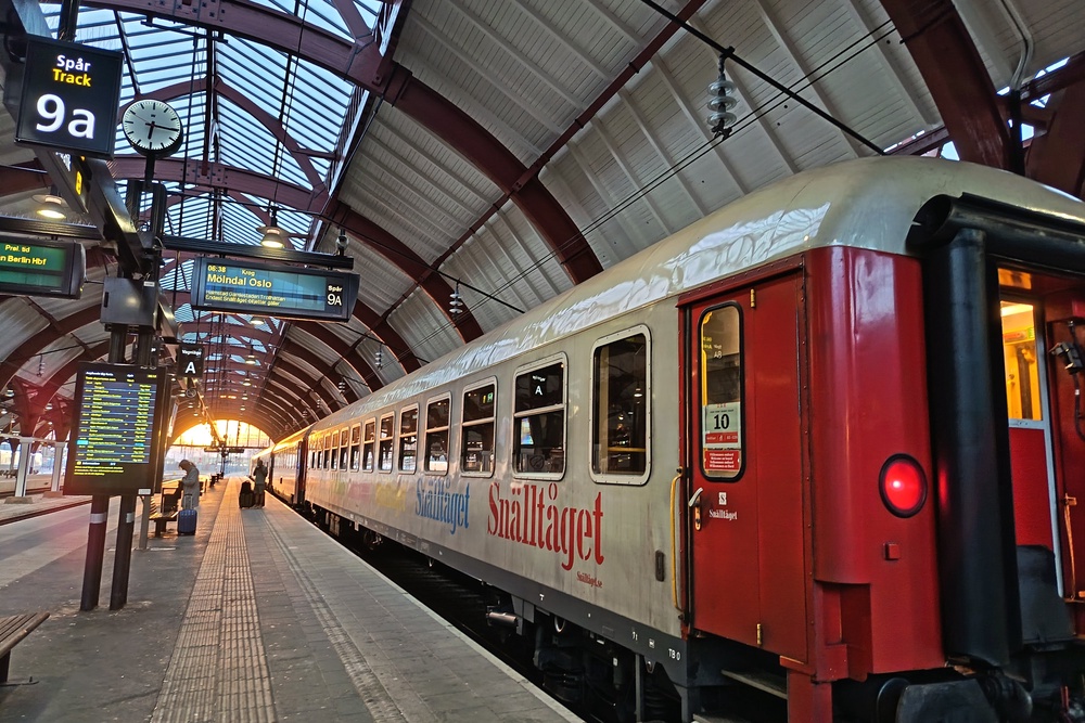 The Snalltaget train at Malmo Central (Rebecca Crowe)