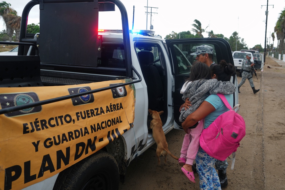 Residents are evacuated by the Army as Hurricane Polo approaches Puerto San Carlos (Copyright 2026 The Associated Press. All rights reserved)