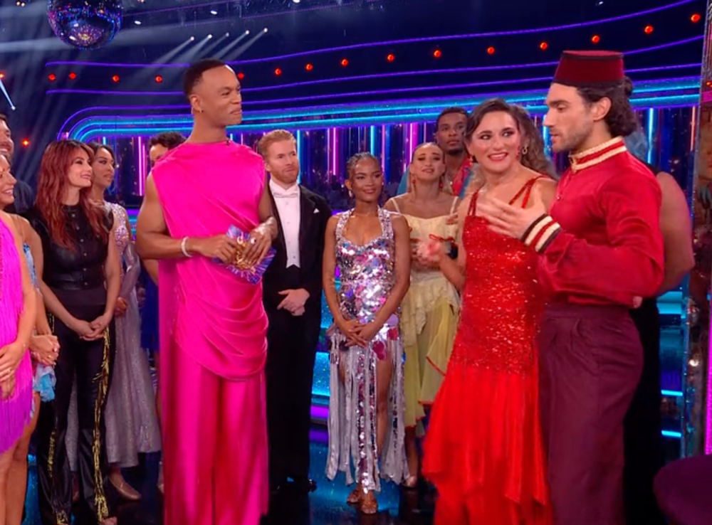 Johannes Radebe is doing the role Claudia Winkleman used to do on 'Strictly' (BBC)