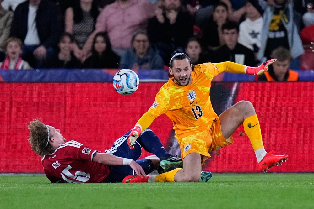 James Trafford made a good early save (AP)
