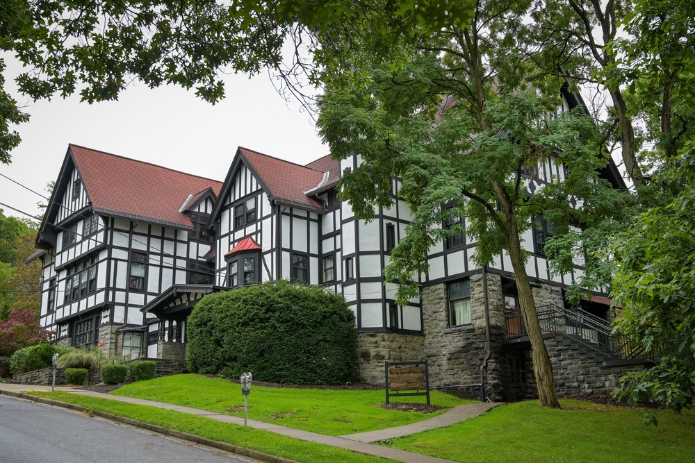 The Chi Phi fraternity house at Cornell University in Ithaca, New York