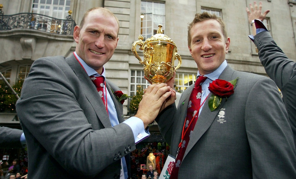 Lawrence Dallaglio (left) was a key part of England’s World Cup-winning squad in 2003 (Getty Images)