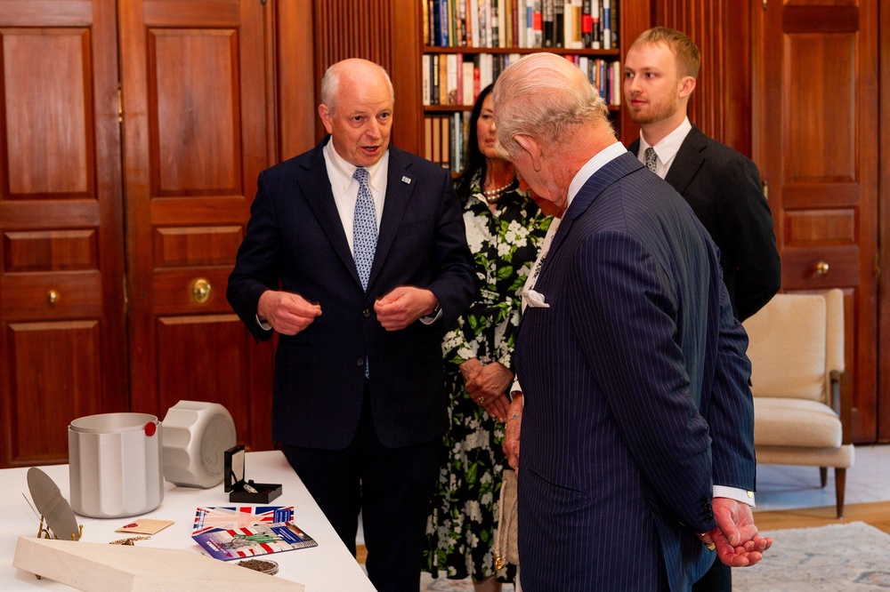 The King was shown the time capsule during his state visit to the US earlier this year (British Embassy Washington) (PA Media)