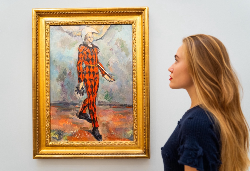 Arlequin by Paul Cezanne is among the paintings going to auction (Ben Bauer/PA) (PA Wire)