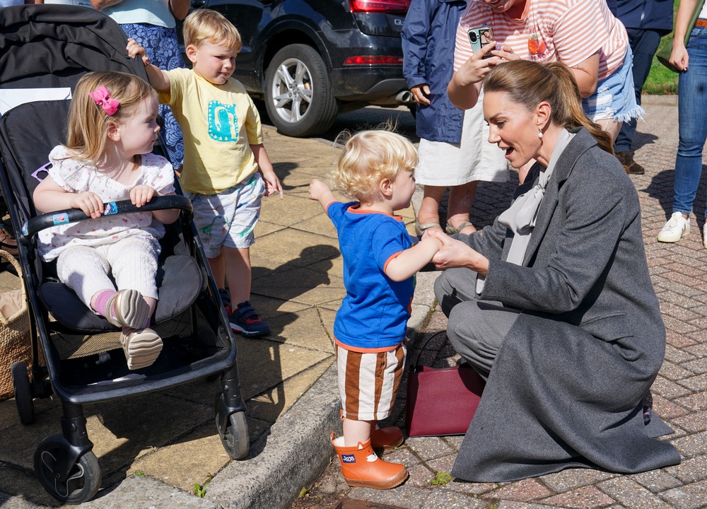 The Princess of Wales also played with Albie Botley-Greenslade in Pulborough (Getty)