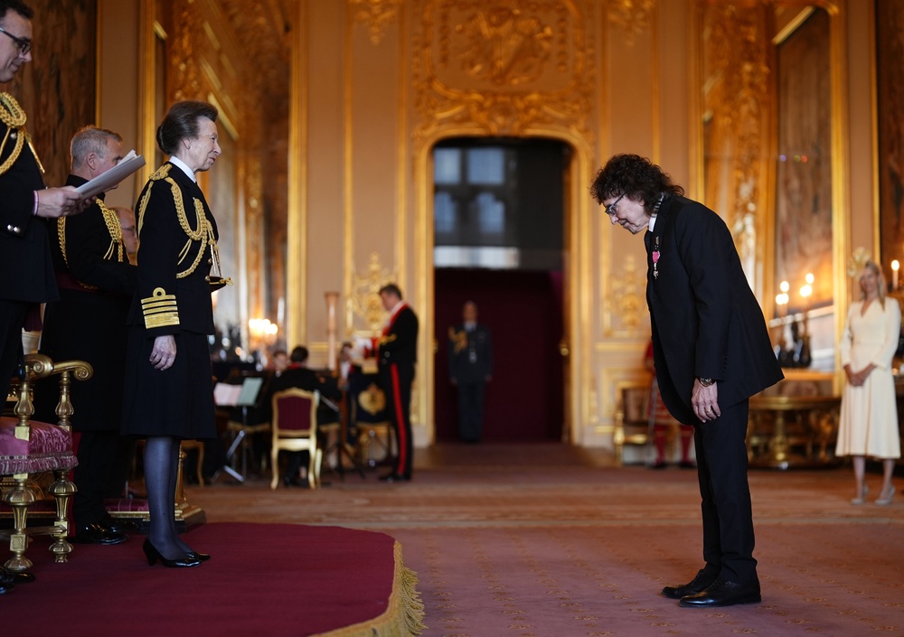 Iommi was made a Member of the Order of the British Empire by the Princess Royal at Windsor Castle on Wednesday (Jordan Pettitt/PA)