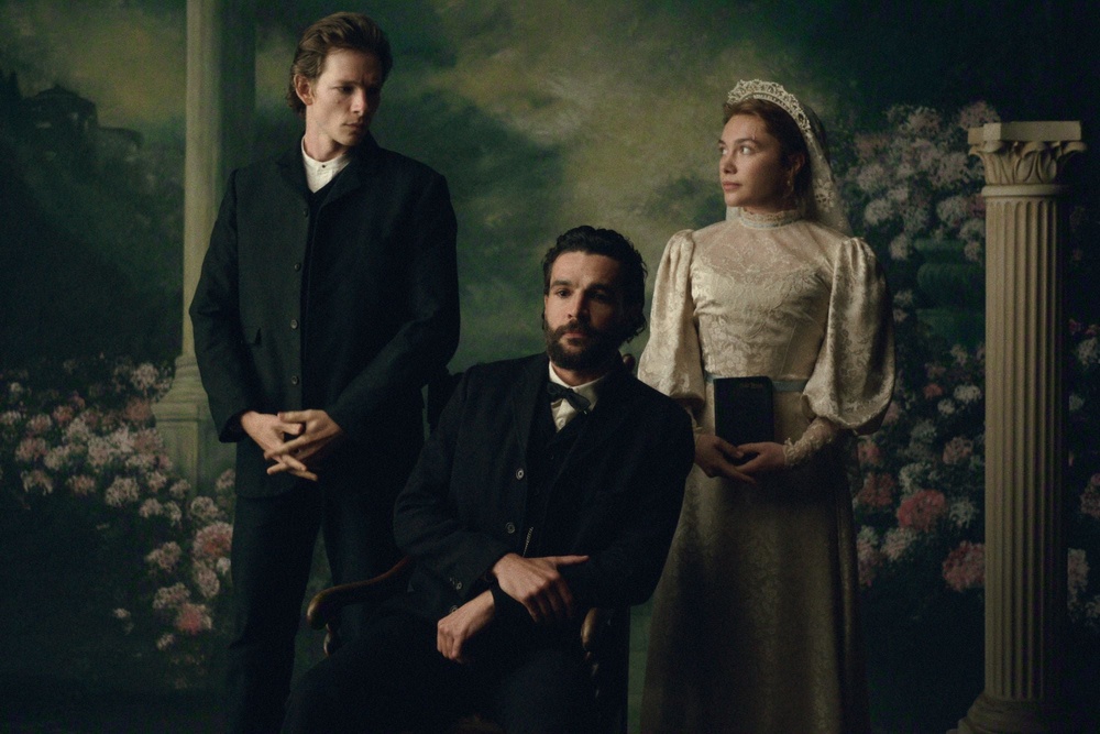 Broken family: Faist, Abbott and Pugh in ‘East of Eden’ (Netflix)