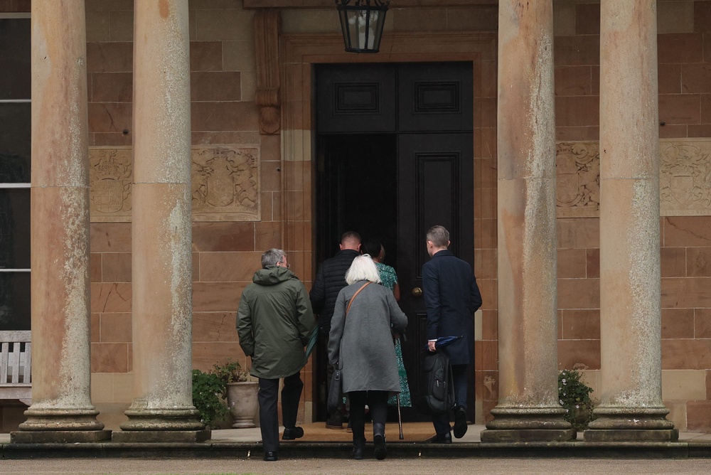 Members of the Garvaghy Road Residents Coalition arriving at Hillsborough Castle for a meeting with Northern Ireland Secretary Sir Chris Bryant (Liam McBurney/PA) (PA Wire)