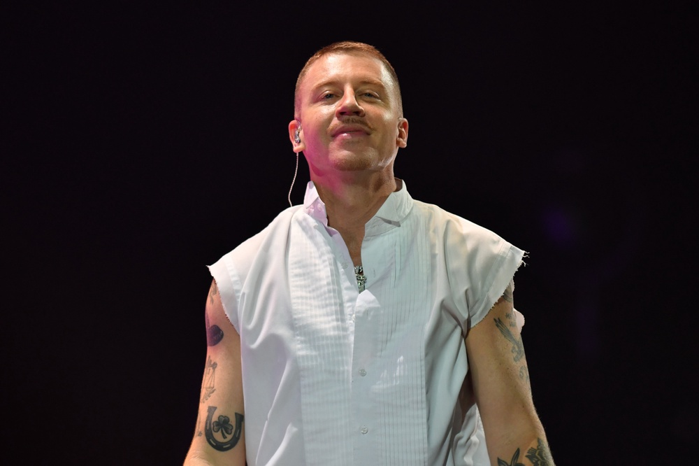 Macklemore was pulled from Sheeran’s tour after making pro-Palestine remarks on stage (Getty)