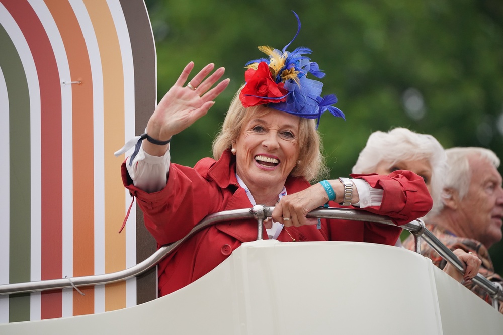 Esther Rantzen during the Platinum Jubilee Pageant in front of Buckingham Palace (PA)