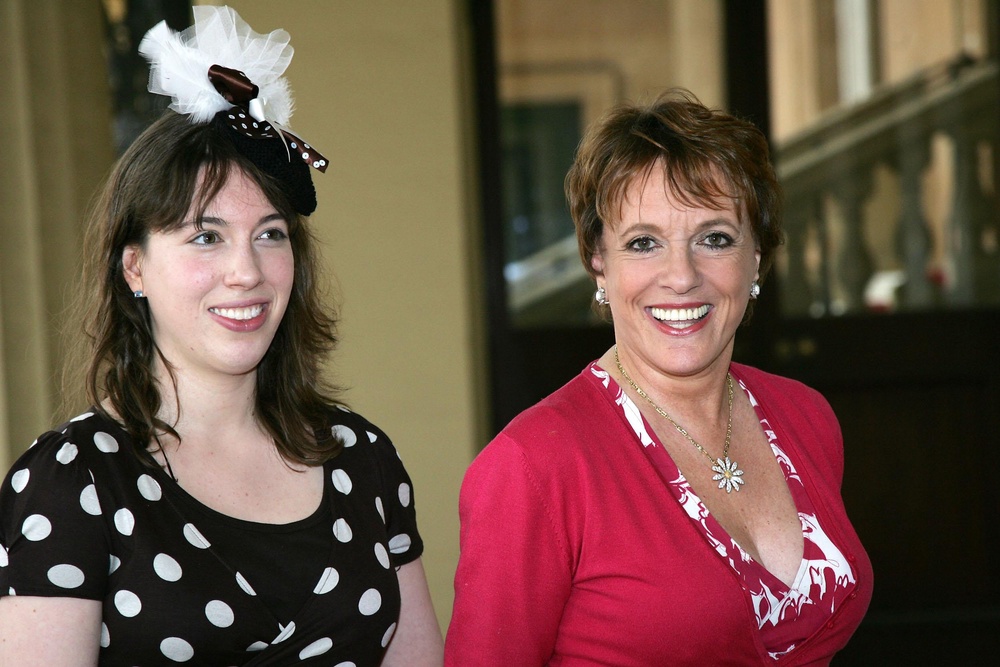 Esther Rantzen and her daughter Emily arriving at Buckingham Palace for a reception (Sang Tan/AP) (PA Archive)