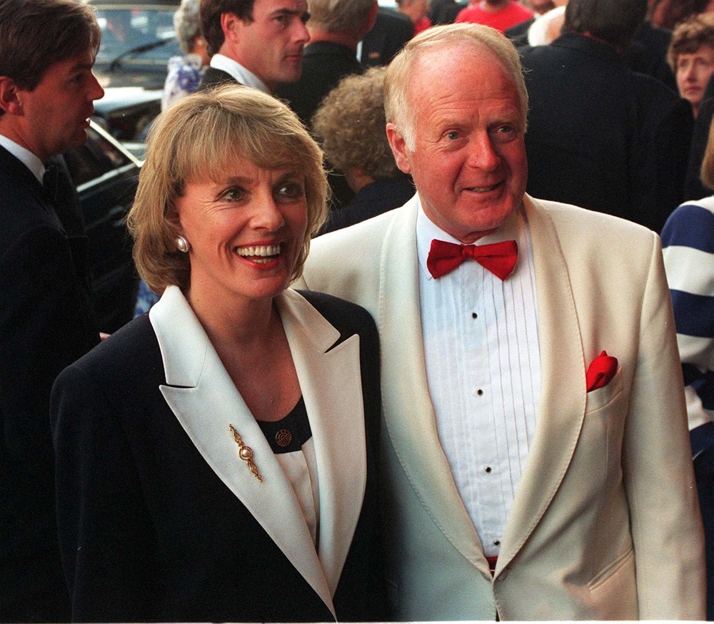 TV presenter Esther Rantzen and her husband Desmond Wilcox in 1993 (PA) (PA Archive)