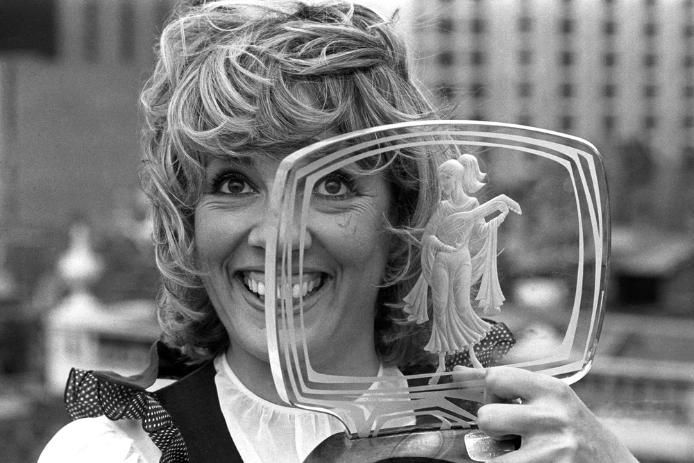 That’s Life presenter Esther Rantzen with her award for Female Personality of the Year award, which she received from the Royal Television Society (PA) (PA Archive)
