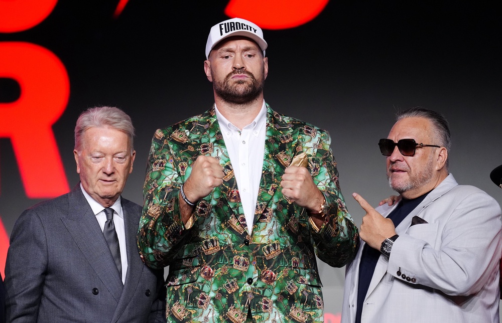 Image from: Fury vs Joshua press conference LIVE: AJ and Gypsy King reveal truth behind sparring rumours before first face-off