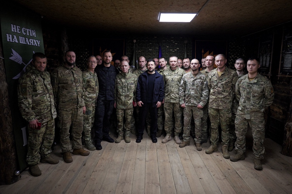 Zelensky pictured with chief military staff amid Russia's attack on Ukraine (Reuters)