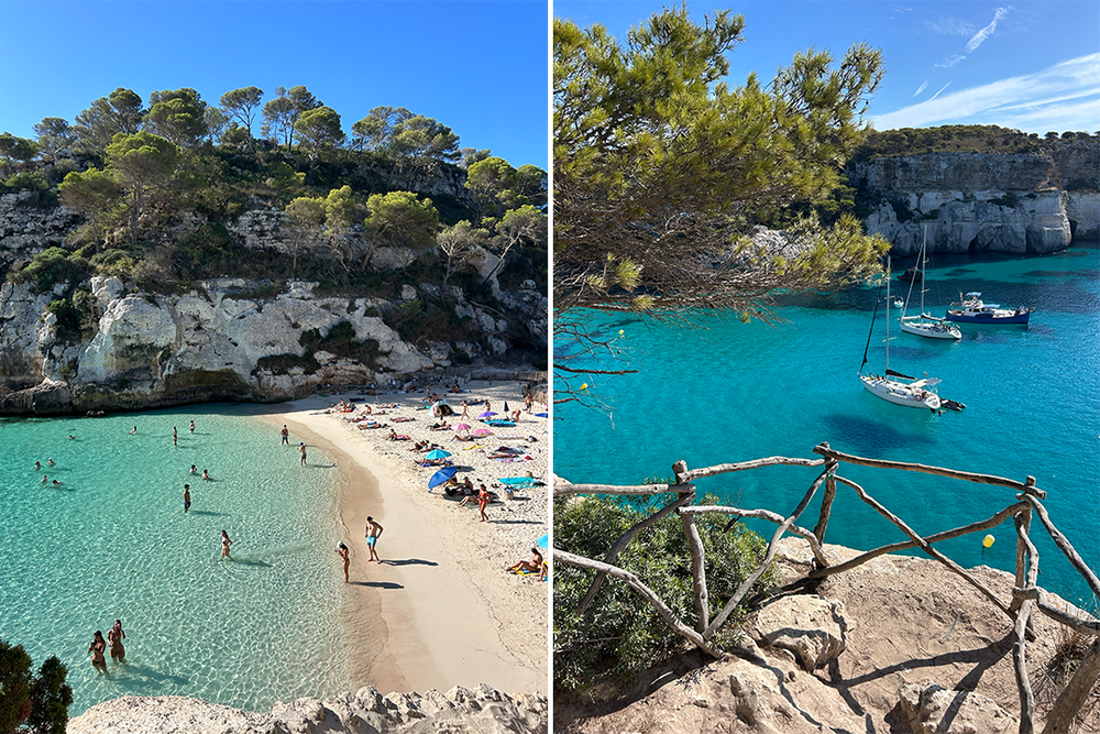 Cala Macarelleta is among the island’s most picturesque beaches (Daisy Lester/The Independent)