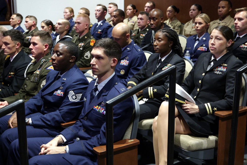 Mr Hegseth made his speech to troops at the main US Marine Corps base in Quantico, Virginia (Alex Wong/AP) (AP)