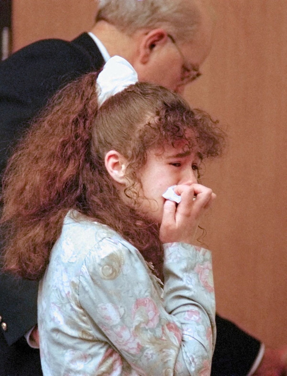 Christa Pike on March 30, 1996, after she was sentenced to death for the murder of Colleen A. Slemmer (Knoxville News-Sentinel)