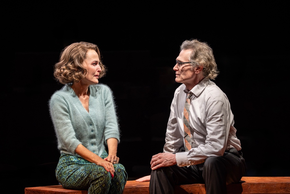 The X-Files star is currently playing Martha in Edward Albee’s Who’s Afraid of Virginia Woolf? (Johan Persson)