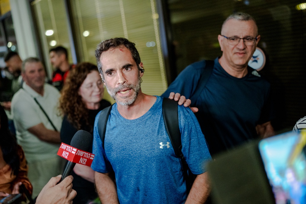 Assaf Rajuan, who helped to overpower the pilot (Getty)