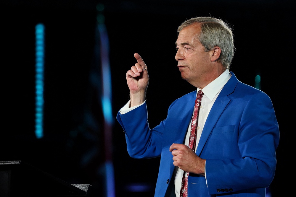 Farage dismissed Restore as a threat to his party’s potential electoral success (Reuters)