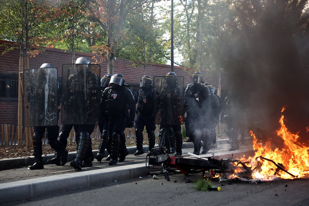 Riots also erupted in Saint-Denis near Paris (Reuters)