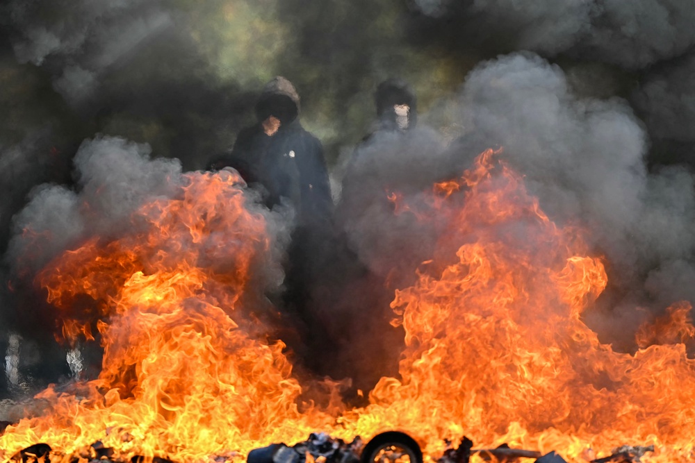 Student unions have called on young people to continue direct action (AFP/Getty)