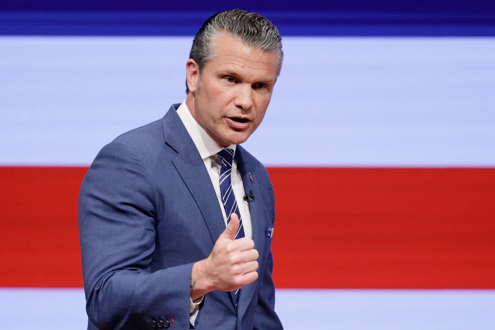 Hegseth has been accused of using the levers of power to exert a Christian nationalist influence within the Trump administration (Reuters)