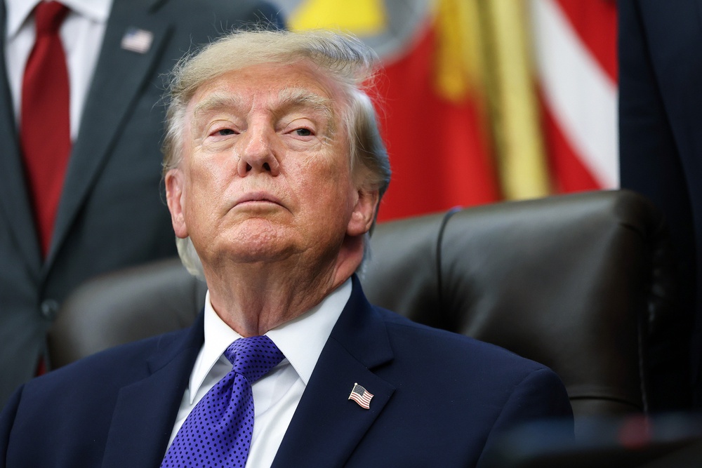 Donald Trump has thrown a jab at Texas Attorney General Ken Paxton after the struggling Senate hopeful criticized the Republican midterm convention that the president headlined last month (Getty Images)
