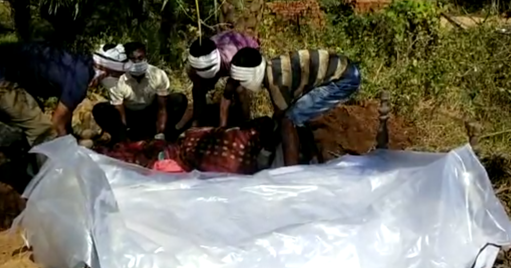 In 2025, the body of Chaitibai, a Christian tribal woman, was exhumed from the Kurutola village graveyard where her had been buried for generations in Kanker district of Chhattisgarh (Supplied)