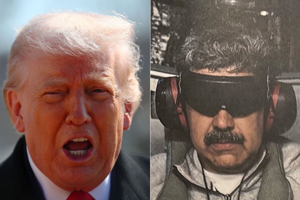 Features include a clip of Trump discussing the threat of communism, footage recycled from his previous presidential campaign, and a fifth ad released Tuesday highlighting the Trump administration’s capture of Venezuelan leader Nicolás Maduro (Getty/@realDonaldTrump/Truth Social)