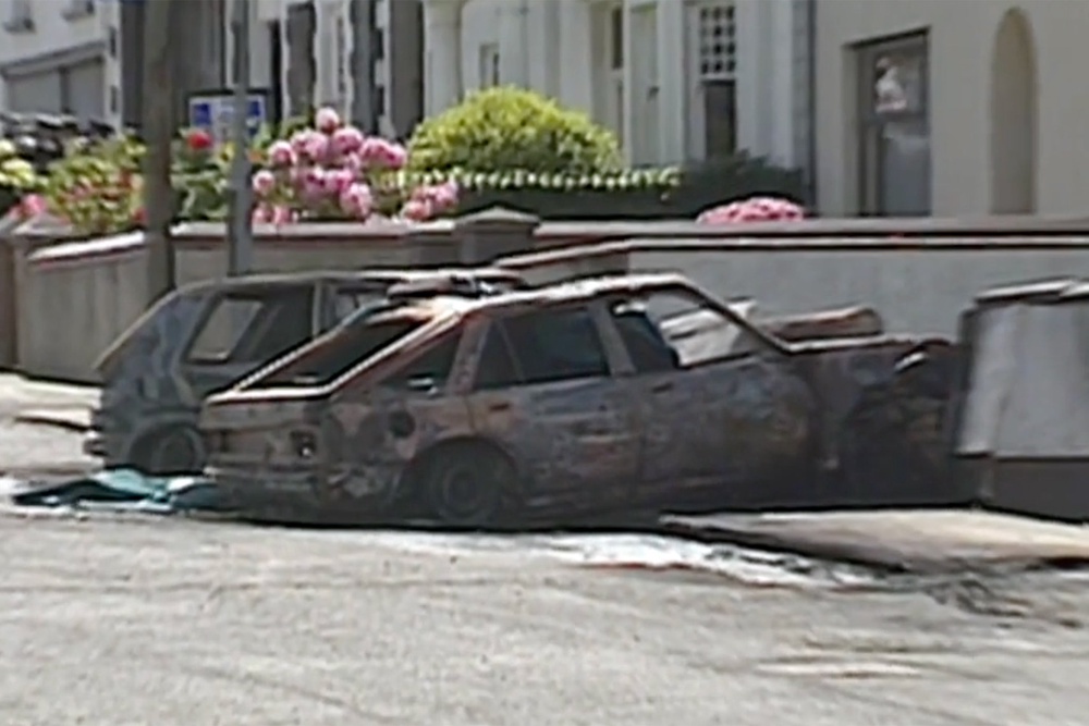Three IRA paramilitaries were killed in an SAS operation on Coagh, Co Tyrone in 1991 (ITN)