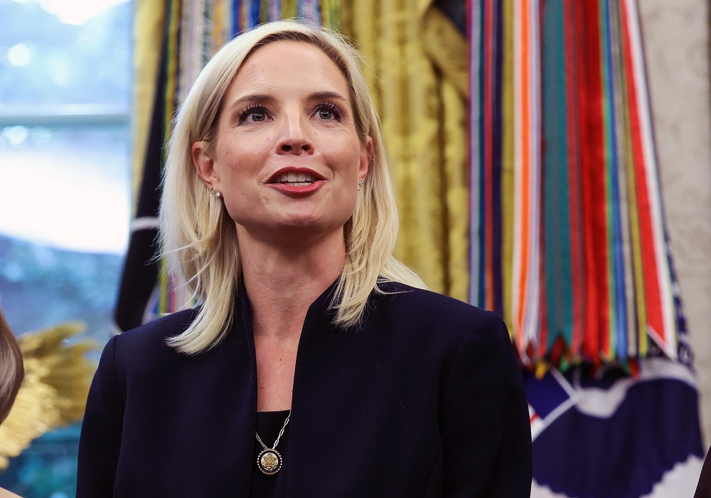 Republicans like Rep. Ashley Hinson are leaning into support from the president as they face worsening poll numbers in key Senate races (Getty)
