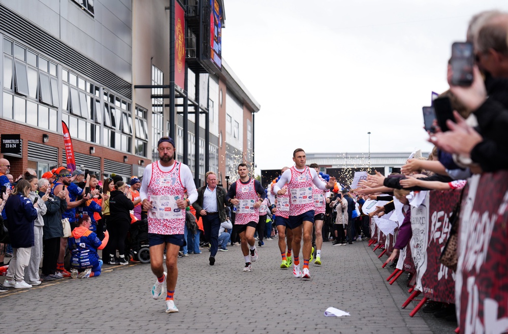 Sir Kevin Sinfield leaving Leigh Sports Village on day six (Annabel Lee-Ellis/PA) (PA Wire)