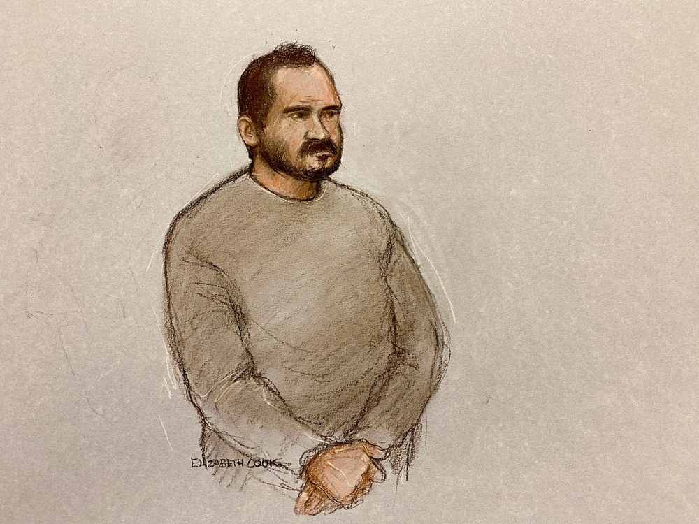Court artist sketch of Joshua Kerry at an earlier hearing (Elizabeth Cook/PA) (PA Wire)