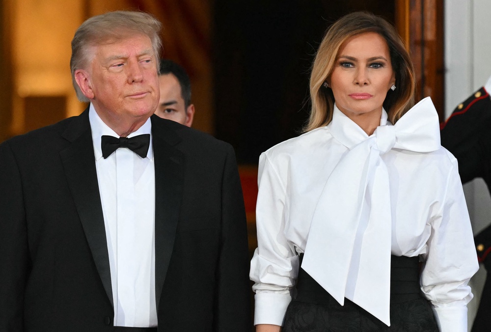 Harp was the only woman in the ‘national politics’ section whose entry included a photograph. Melania Trump, Usha Vance and Susie Wiles were listed without photos (AFP/Getty)