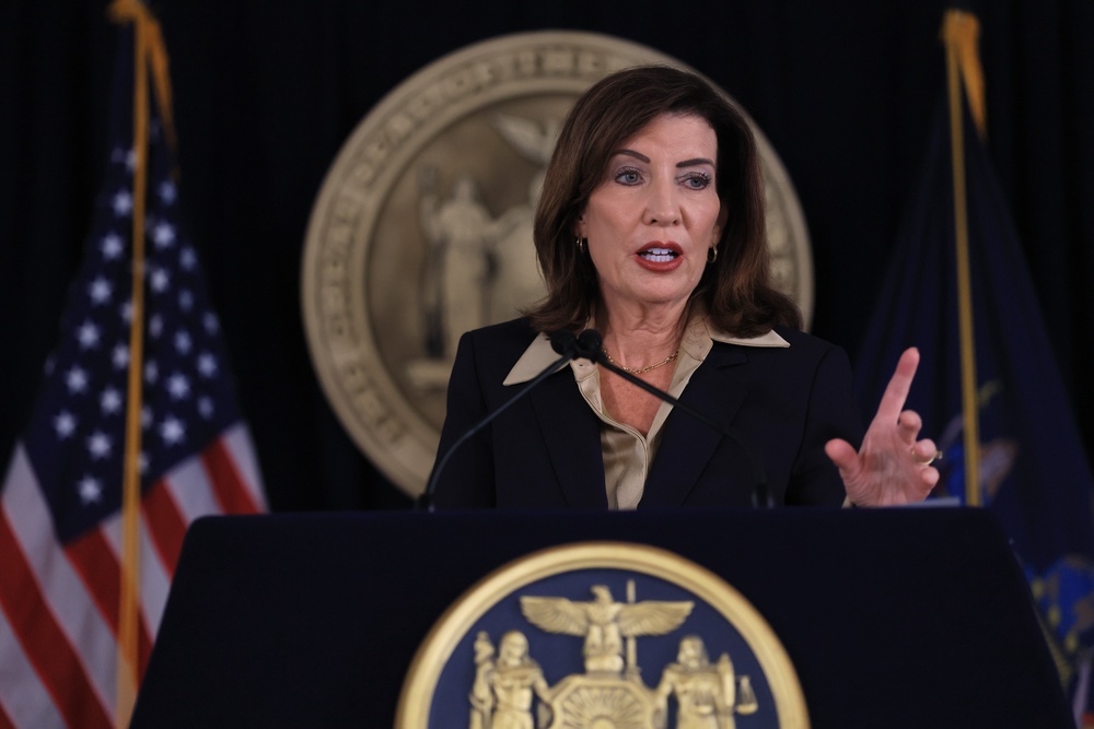 New York's Gov. Kathy Hochul announced the appointment of a special prosecutor to investigate the Cornell rape case on Friday (Getty)