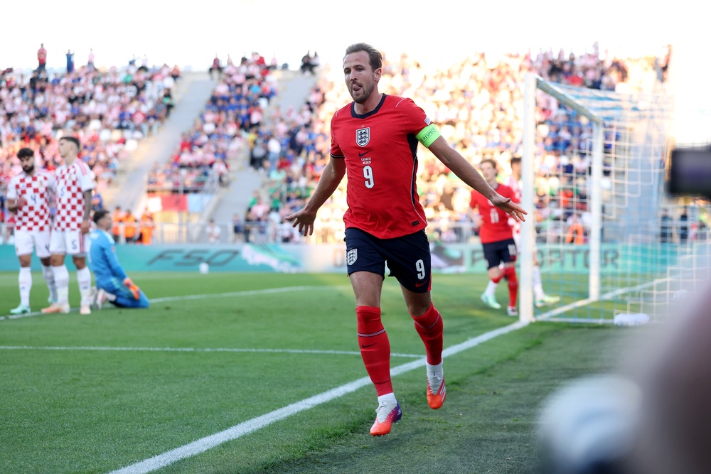 Harry Kane broke the deadlock for England in the eighth minute (Getty)