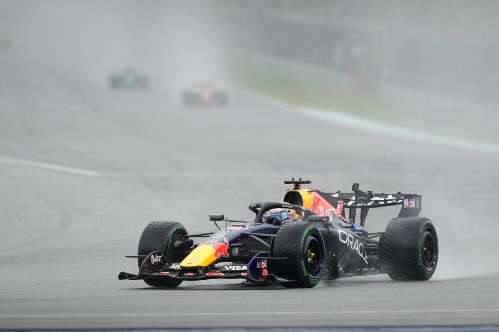 Max Verstappen was among those struggling on the formation lap (AP Photo/Aijaz Rahi) (AP)