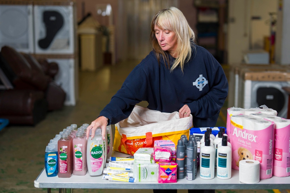 The Hygiene Bank raise awareness of hygiene poverty across the UK following research suggesting millions of people have been forced to go without everyday essentials. (PA)